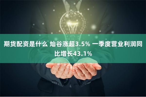 期货配资是什么 灿谷涨超3.5% 一季度营业利润同比增长43.1%